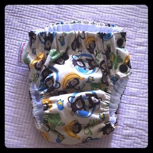 🐒 Blueberry Freestyle Swim Diaper Monkeys Sm
